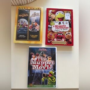 The Muppet Movie & Collection DVDs - Muppets (Red, Yellow, Blue)